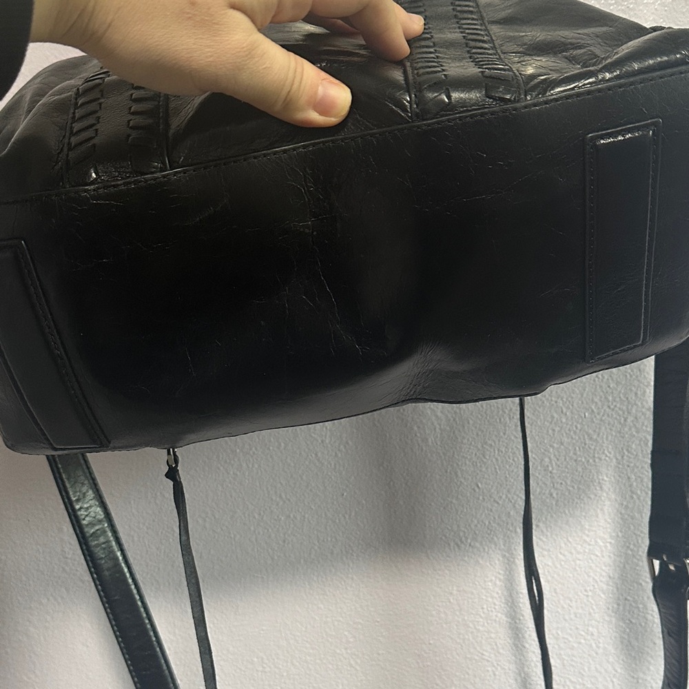 Rebecca Minkoff Vanity Zip Black Leather Satchel - Picture 6 of 16